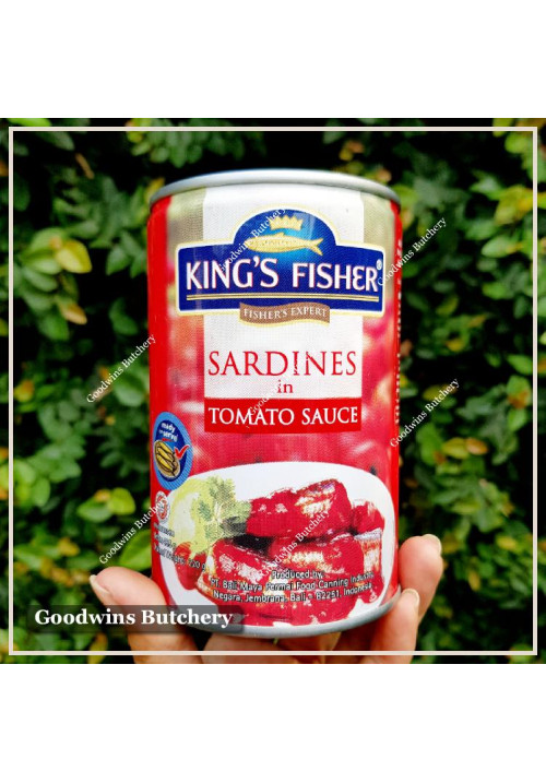 King's Fisher Bali SARDEN SAOS TOMAT sardine tomato sauce HALAL 155g